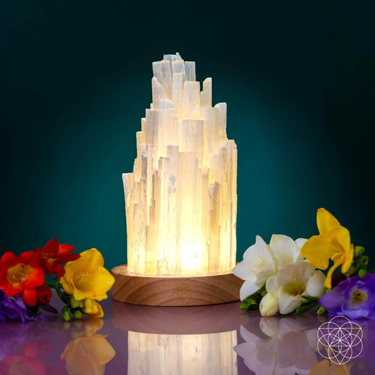 Handmade Selenite Lamp -